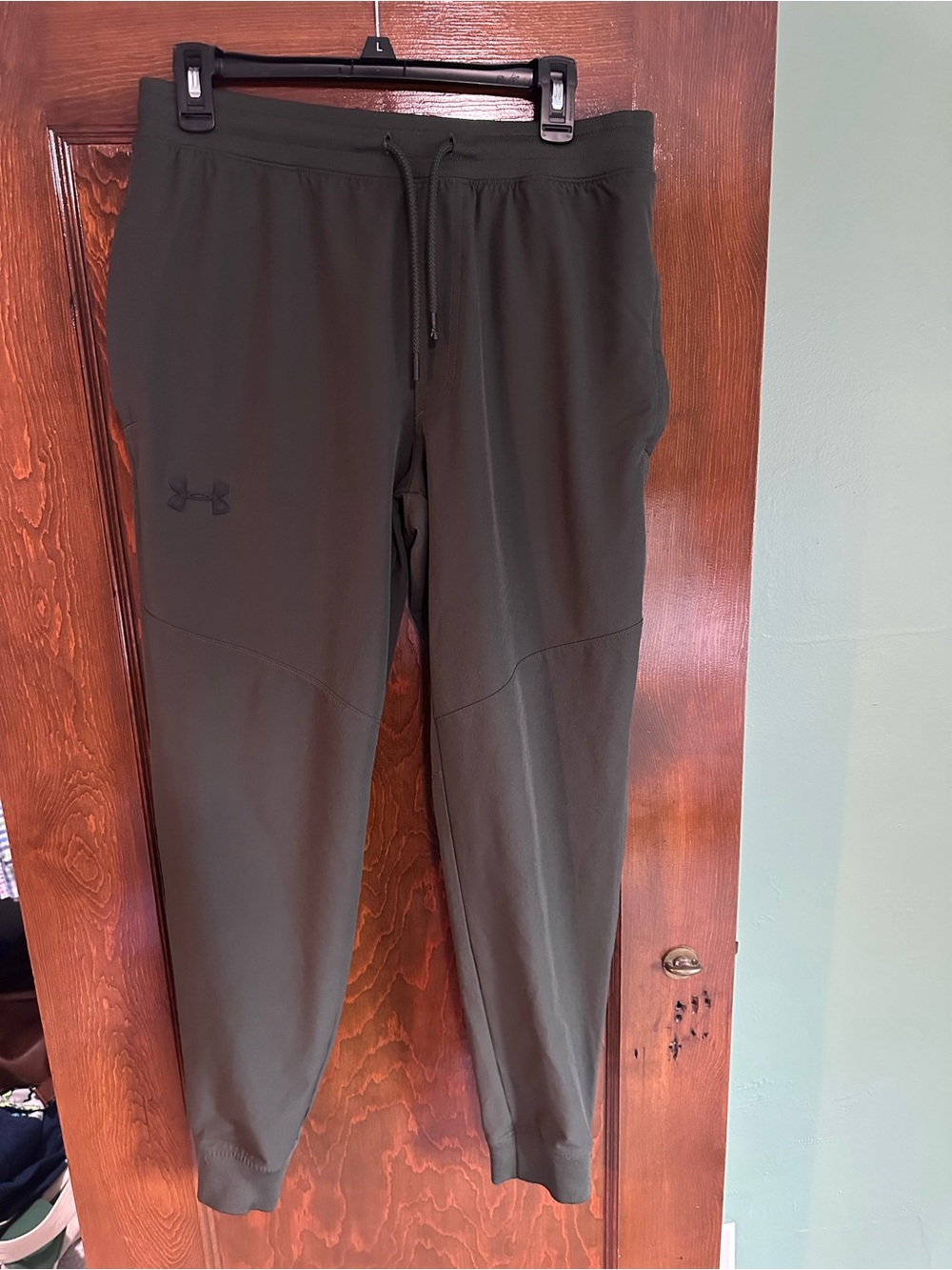Under Armour Olive Green Men's Performance Joggers with Elastic Cuffs